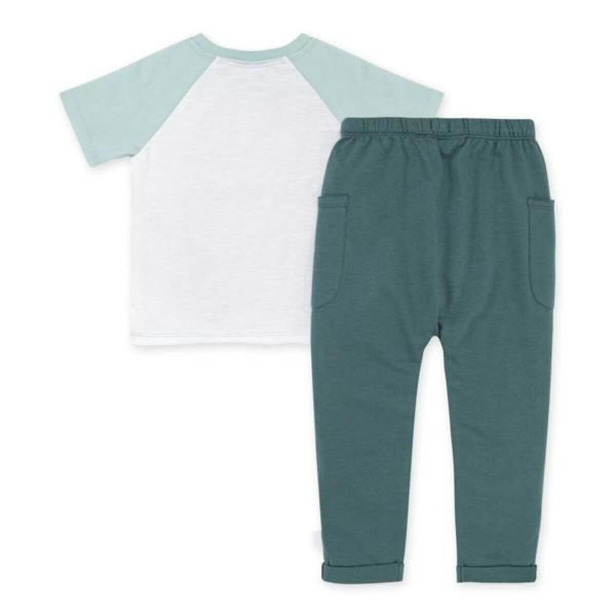Organic Toddler Raglan Tshirt & French Terry Joggers Set