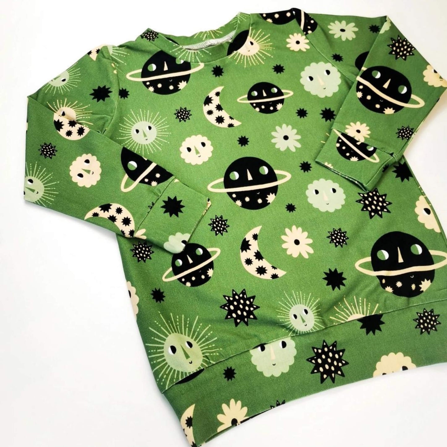 Organic Toddler Long Sleeve Graphic Top - Space