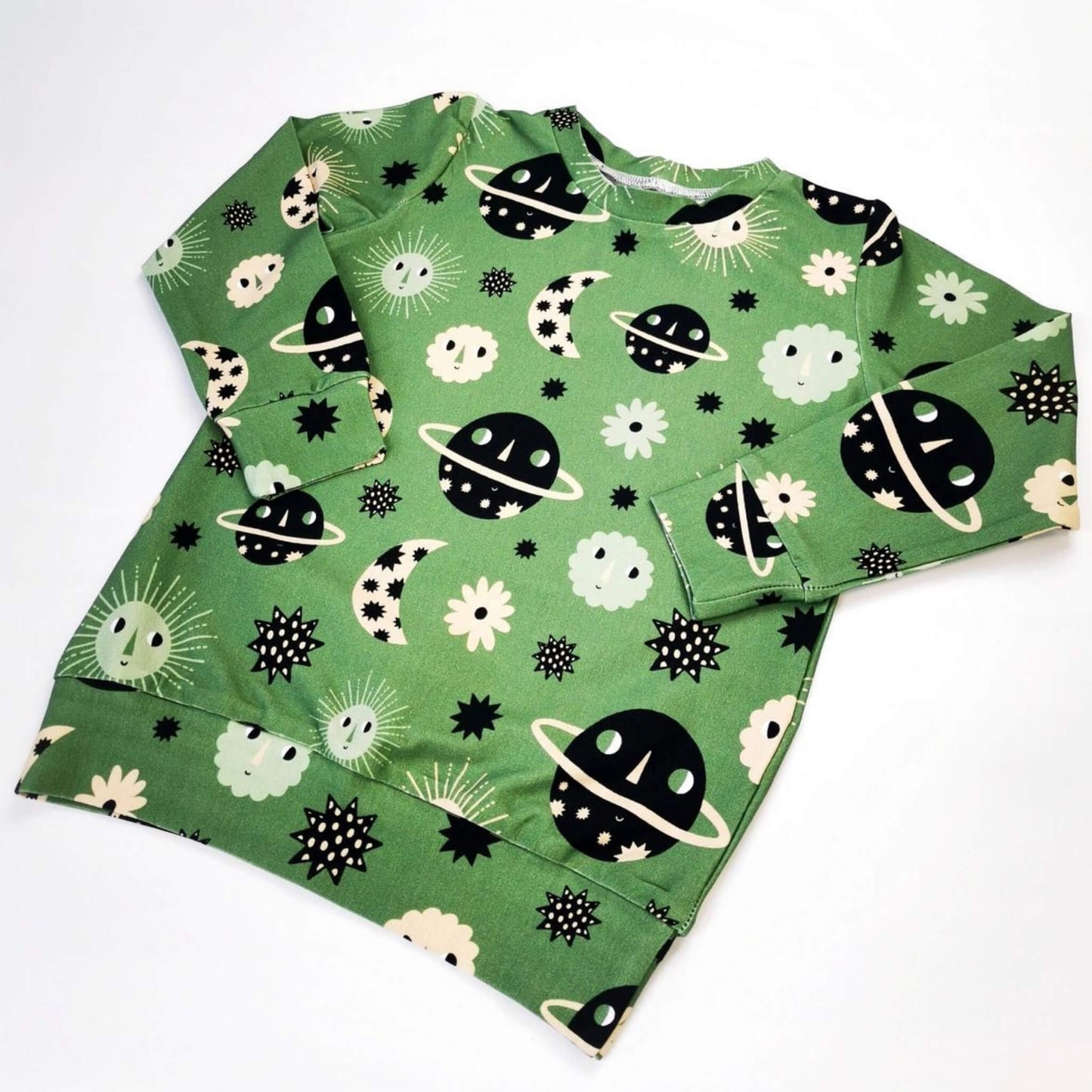 Organic Toddler Long Sleeve Graphic Top - Space