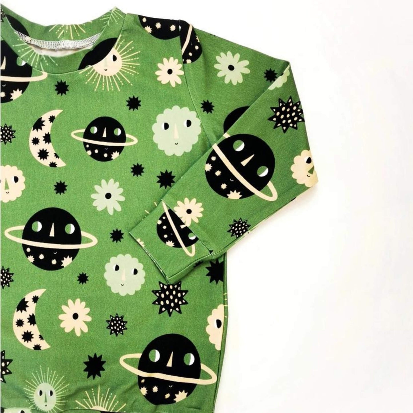 Organic Toddler Long Sleeve Graphic Top - Space