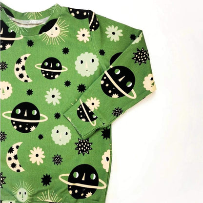 Organic Toddler Long Sleeve Graphic Top - Space