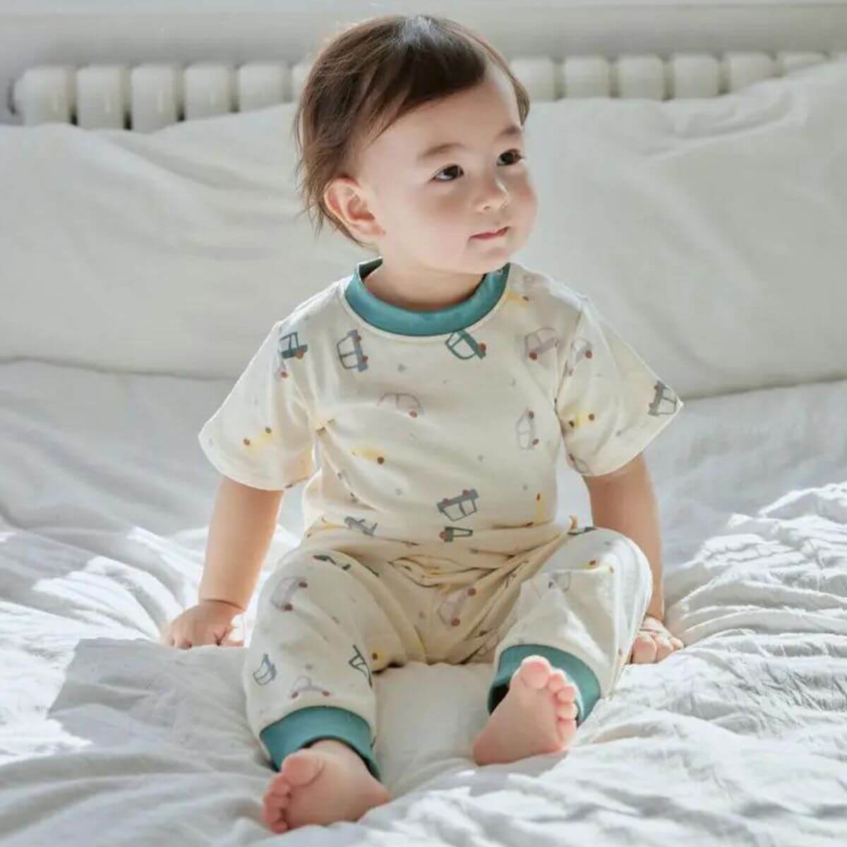 Organic Toddler Pajamas Set - Cars