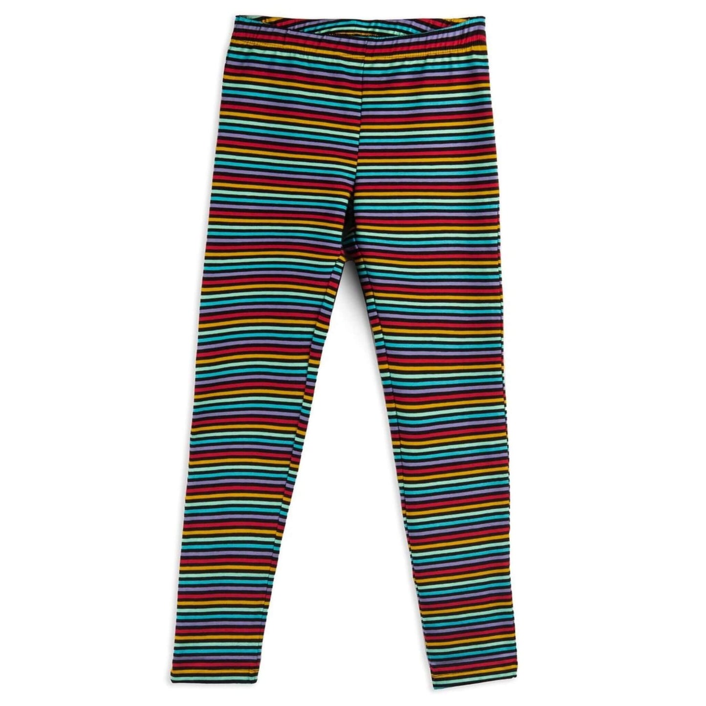 Organic Toddler Reinforced Knee Leggings - Jewel Stripe