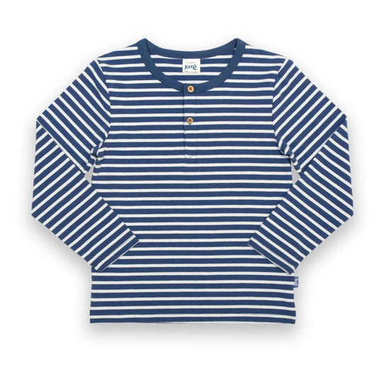 Organic Toddler & Kid Boys Stripe Long Sleeve Henley