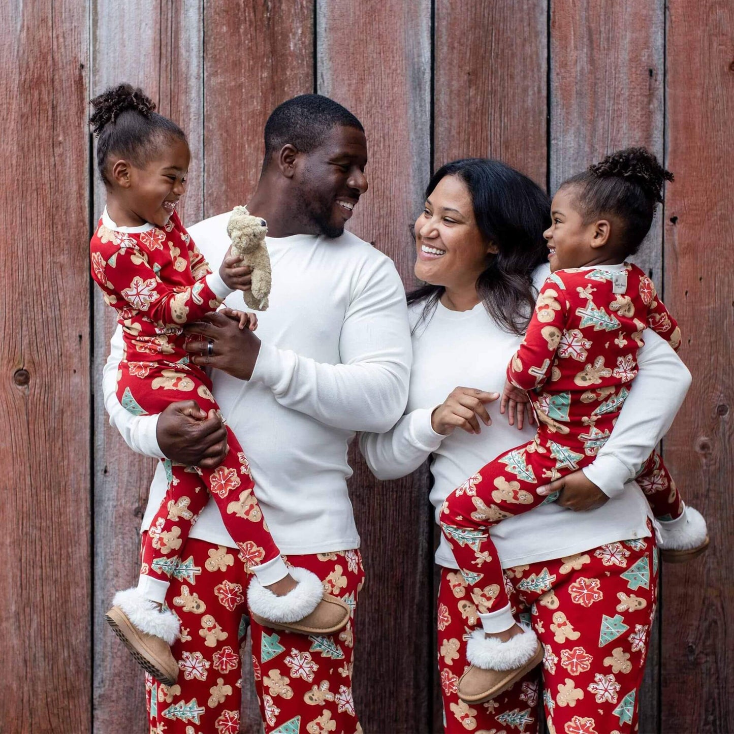 Organic Toddler & Kid Two-Piece Pajamas - Holiday Gingerbread Bake