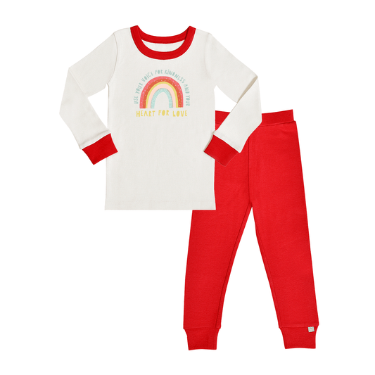 Organic Baby & Toddler Pajamas - Kindness Rainbow