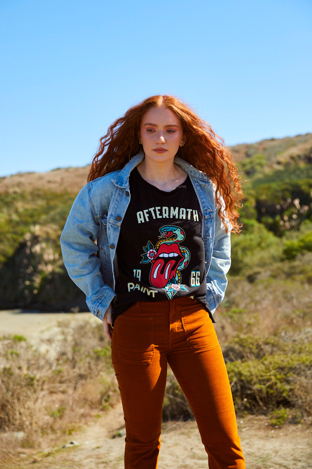 Women's Organic Rolling Stones Paint It Black Long Sleeve
