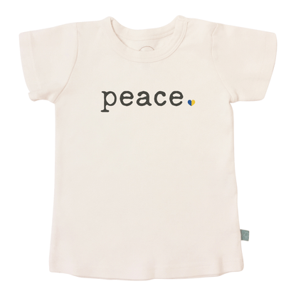 Organic Toddler Graphic Tee - Peace