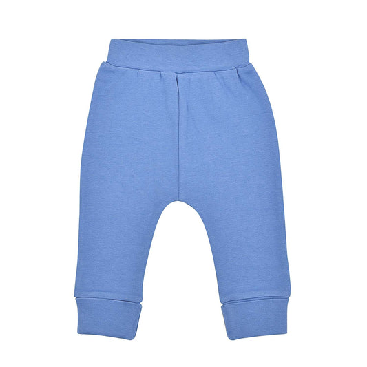 Organic Baby Cuffed Pants - Periwinkle Blue