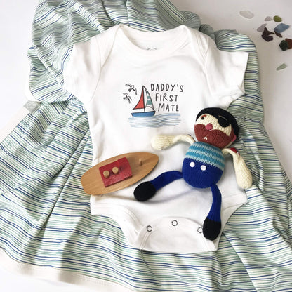 Organic Baby Graphic Bodysuit - Daddy's First Mate