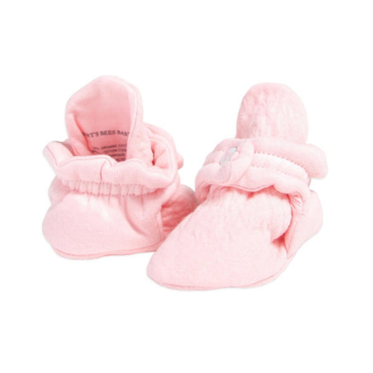 Quilted Bee Organic Cotton Baby Booties - Blossom