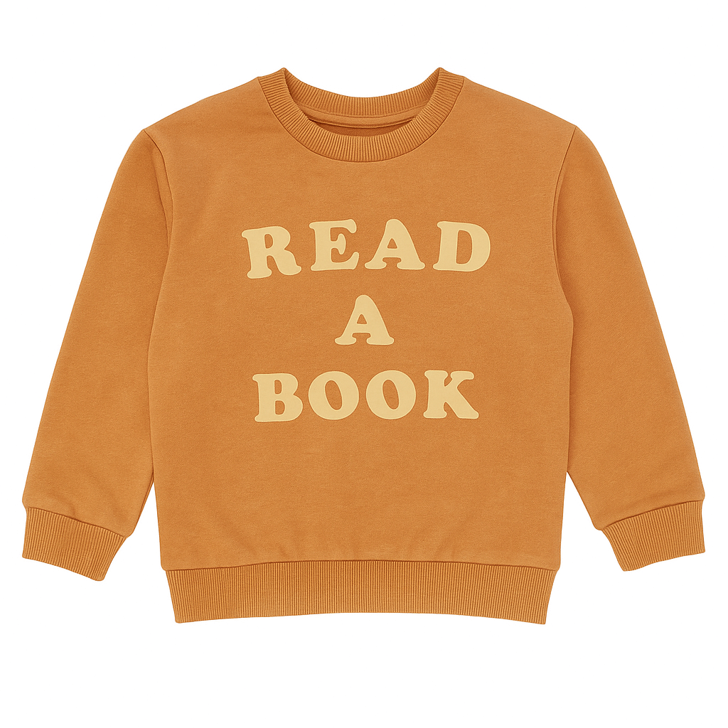 Read a Book Organic Toddler & Kids Pullover Sweatshirt