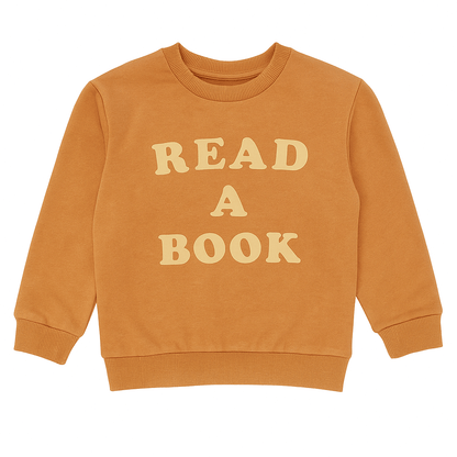 Read a Book Organic Toddler & Kids Pullover Sweatshirt