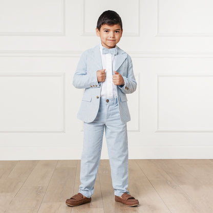 Boys Organic Seersucker Suit Pant