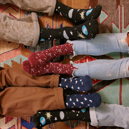 Adult Socks that Support Space Exploration