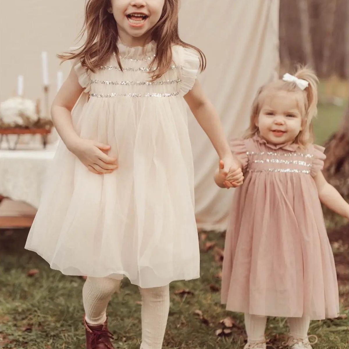 Scarlett Organic Toddler Tulle Dress - Pink