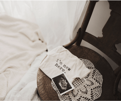 Organic Baby Graphic Bodysuit - I'm New Here