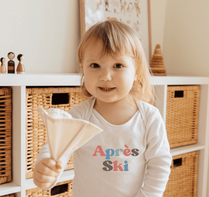 Organic Baby Long Sleeve Graphic Bodysuit - Apres Ski