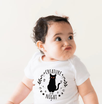 Organic Toddler Halloween Tee - Creature of the Night