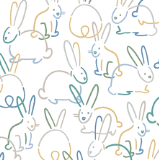 Organic Baby Footie - Bunnies