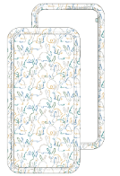 Organic Baby Burp Cloth - Bunnies