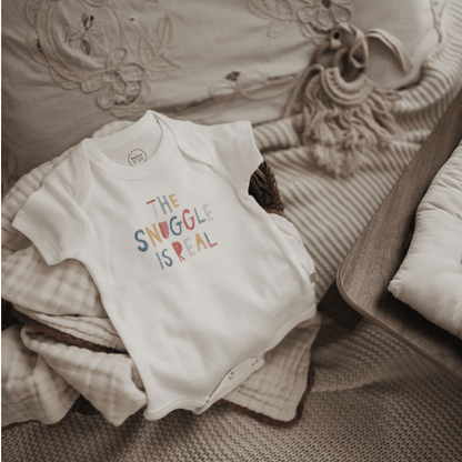 Organic Baby Graphic Bodysuit - The Snuggle is Real