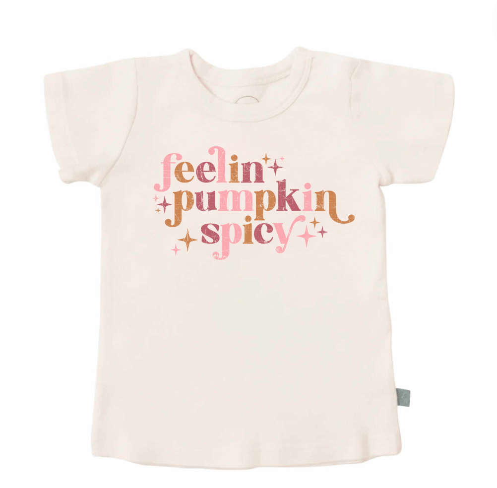 Organic Toddler Graphic Tee - Pumpkin Spicy