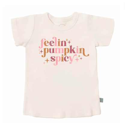 Organic Toddler Graphic Tee - Pumpkin Spicy