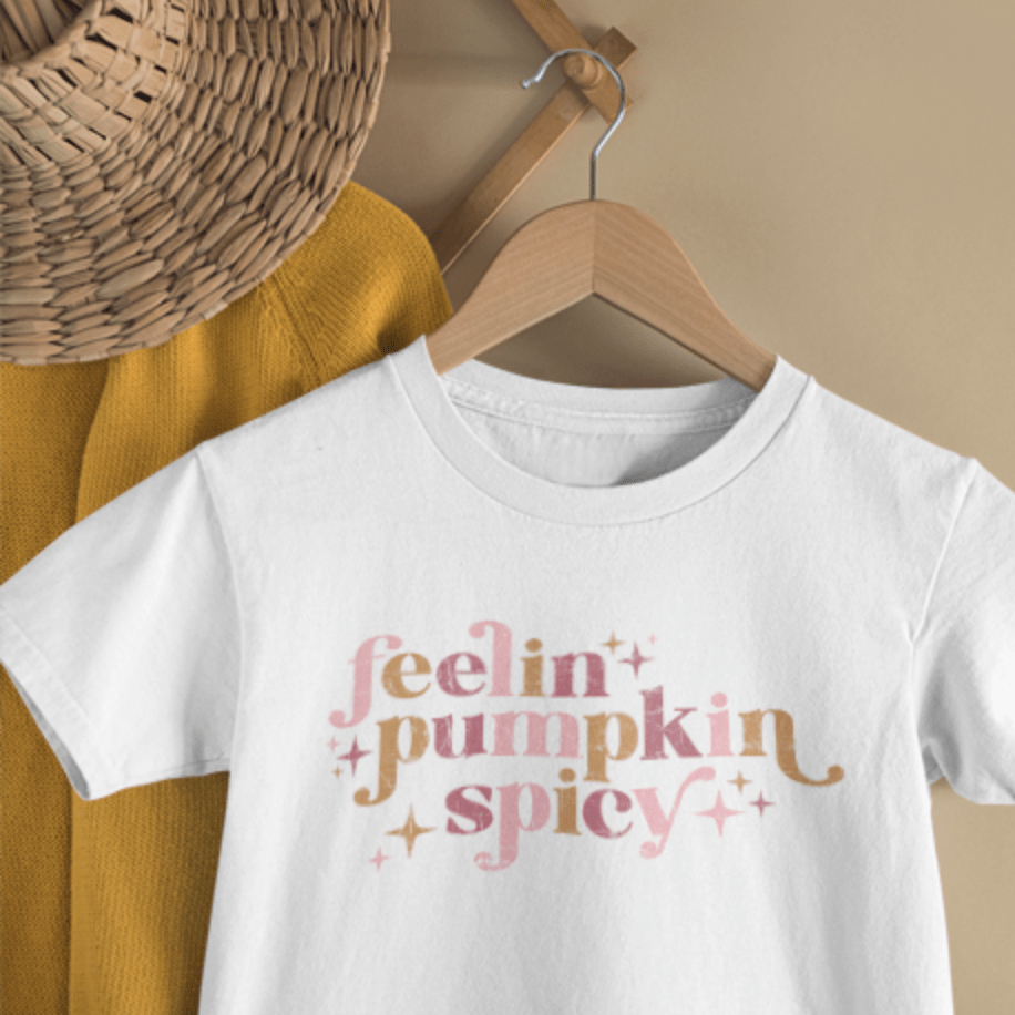 Organic Toddler Graphic Tee - Pumpkin Spicy