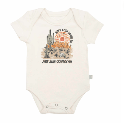 Organic Baby Graphic Bodysuit - Ain't Goin' Down