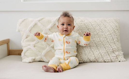 Organic Baby Romper - Smiley Bolts