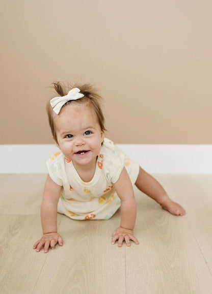 Organic Baby Dress w/ Bloomers - Smiley Bolts