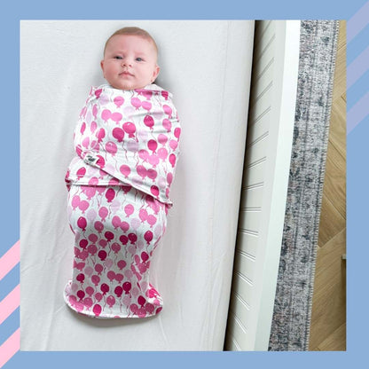 Snugababe Swaddle™ Sleep Pod - Pink Balloons