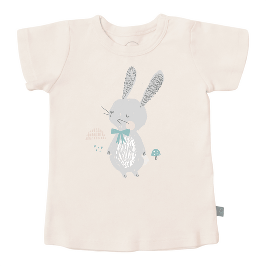 Organic Toddler Graphic Tee - Spring Bunny