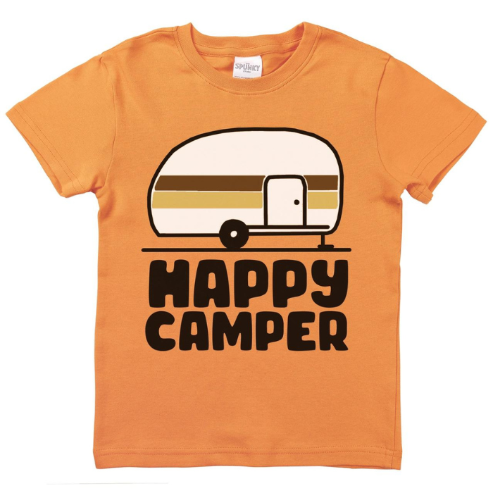 Organic Toddler Tee Shirt - Happy Camper