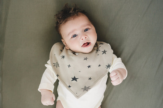 Organic Baby Bib - Cosmic Stars
