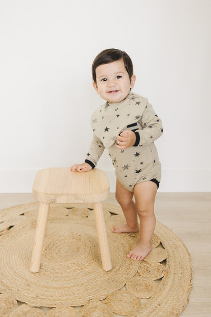 Organic Long Sleeve Baby Bodysuit - Cosmic Star