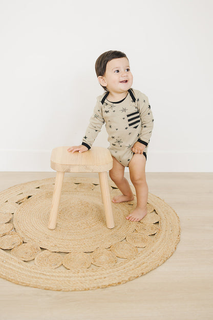 Organic Long Sleeve Baby Bodysuit - Cosmic Star