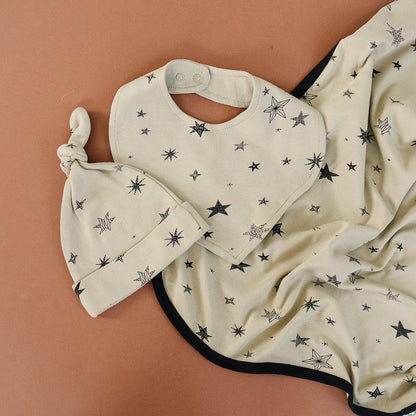 Organic Baby Bib - Cosmic Stars