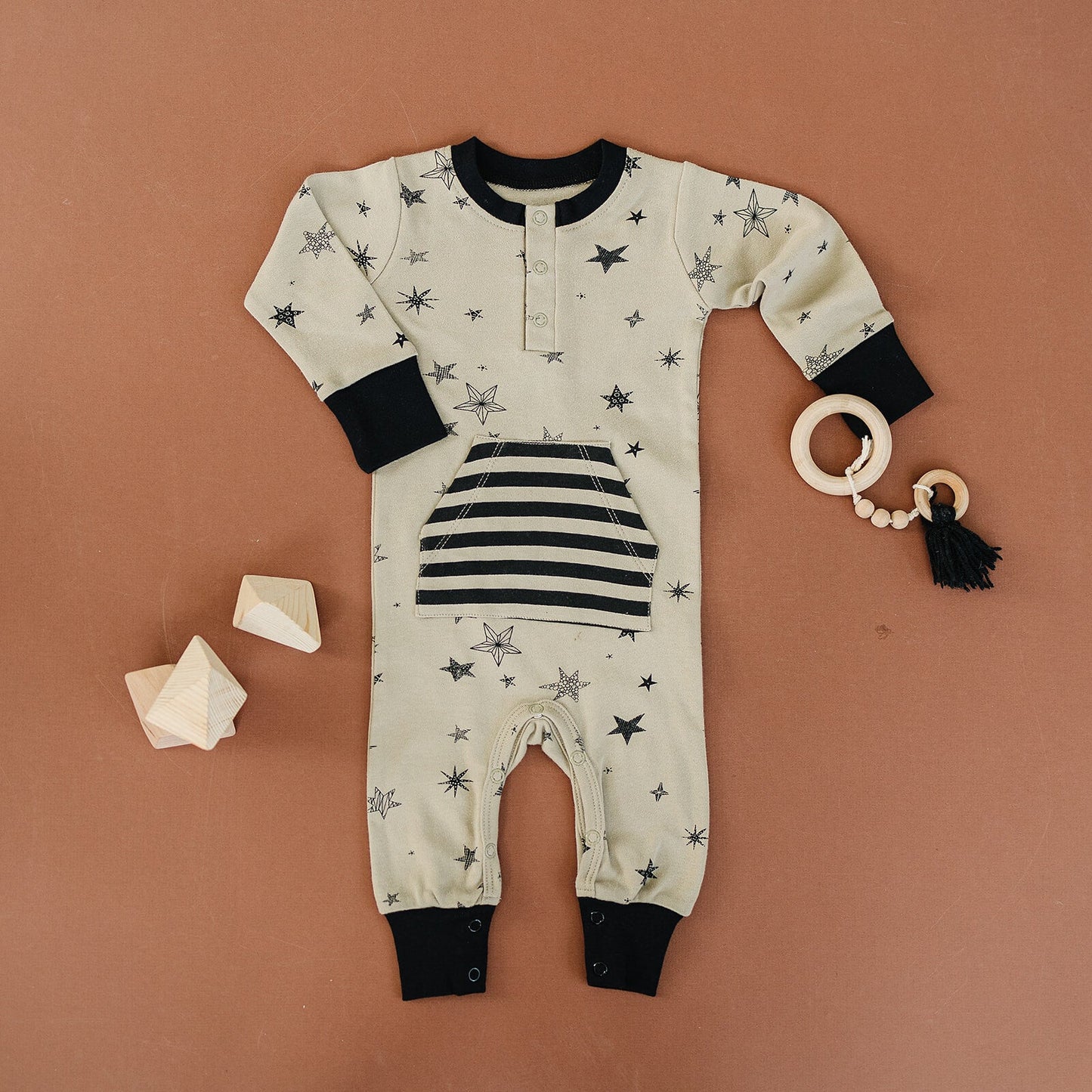 Organic Baby Romper - Cosmic Star