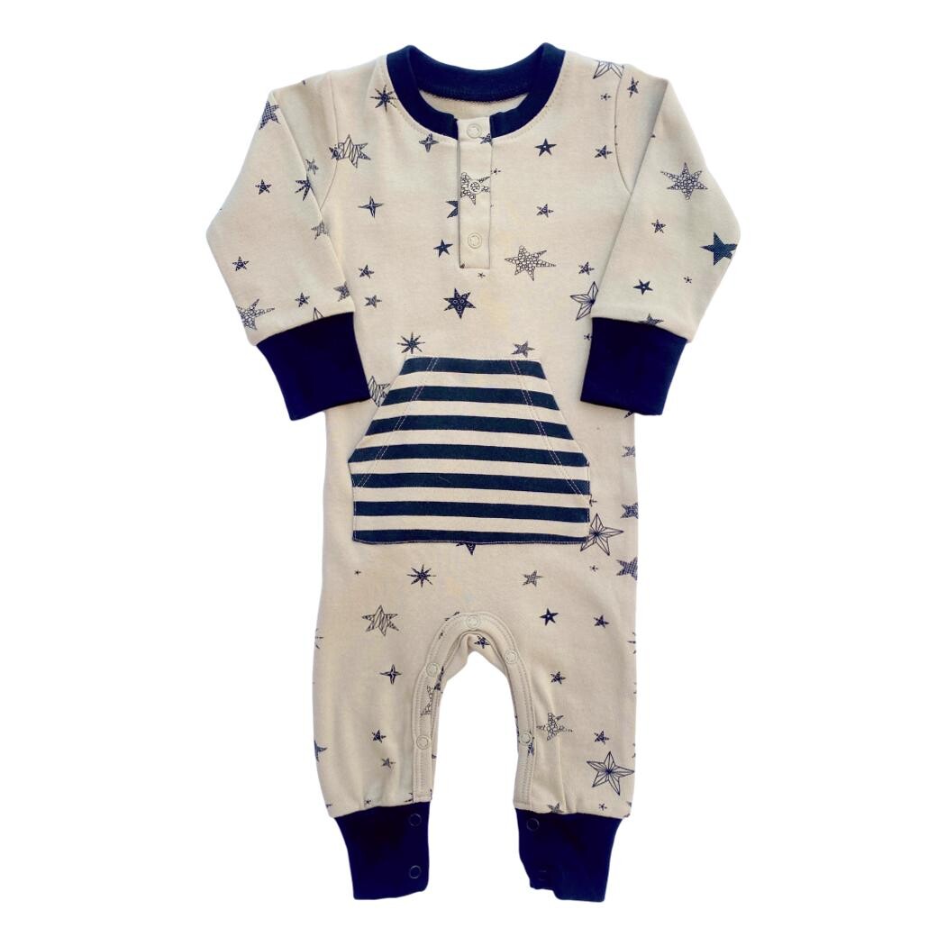 Organic Baby Romper - Cosmic Star