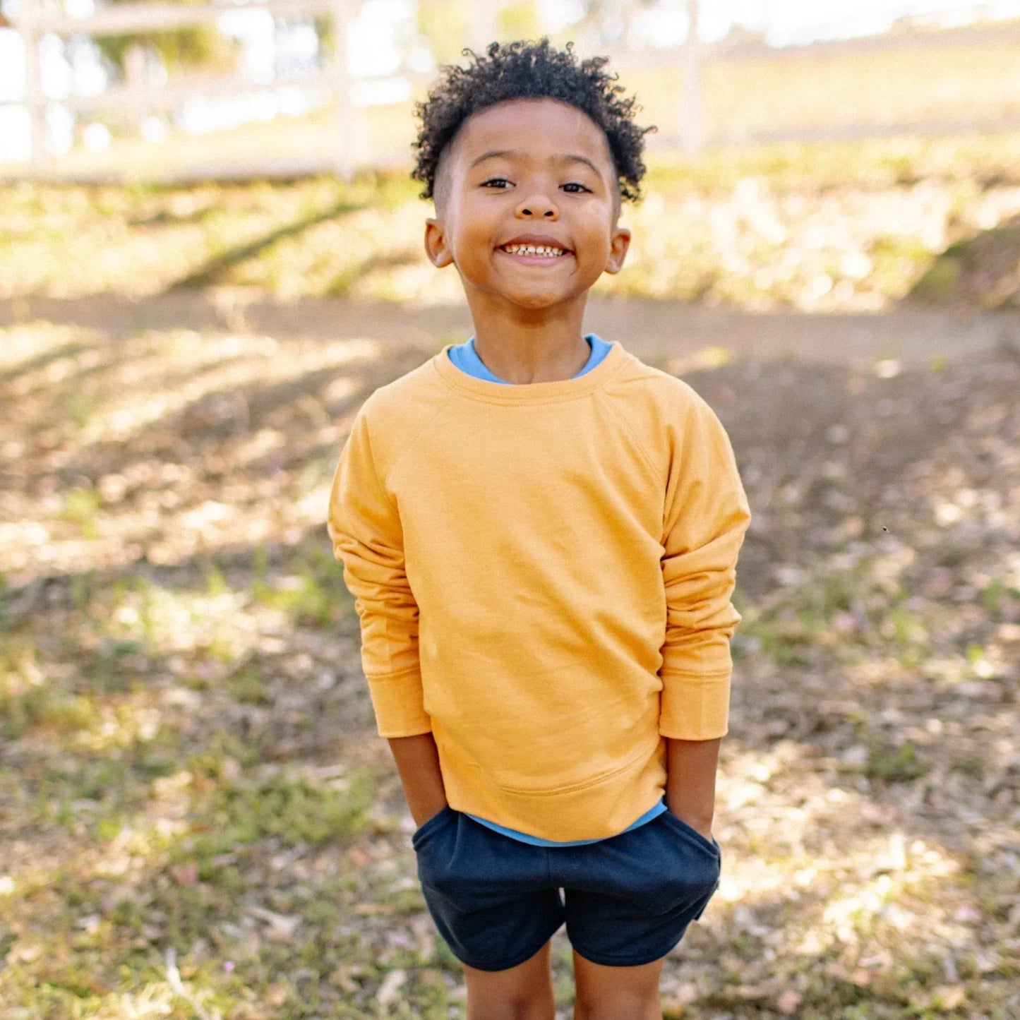 Organic Kids Stevie Raglan Sweatshirt