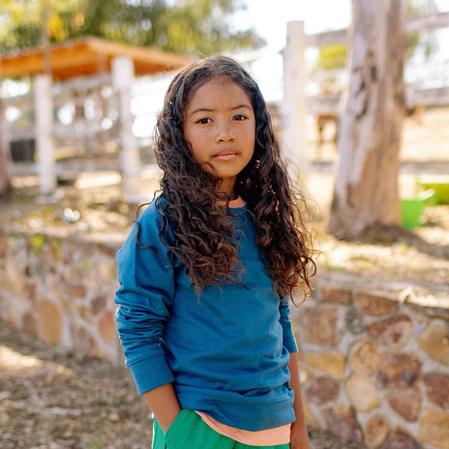 Organic Kids Stevie Raglan Sweatshirt