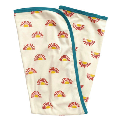 GOTS Certified Organic Cotton Baby Blanket - Sunrise