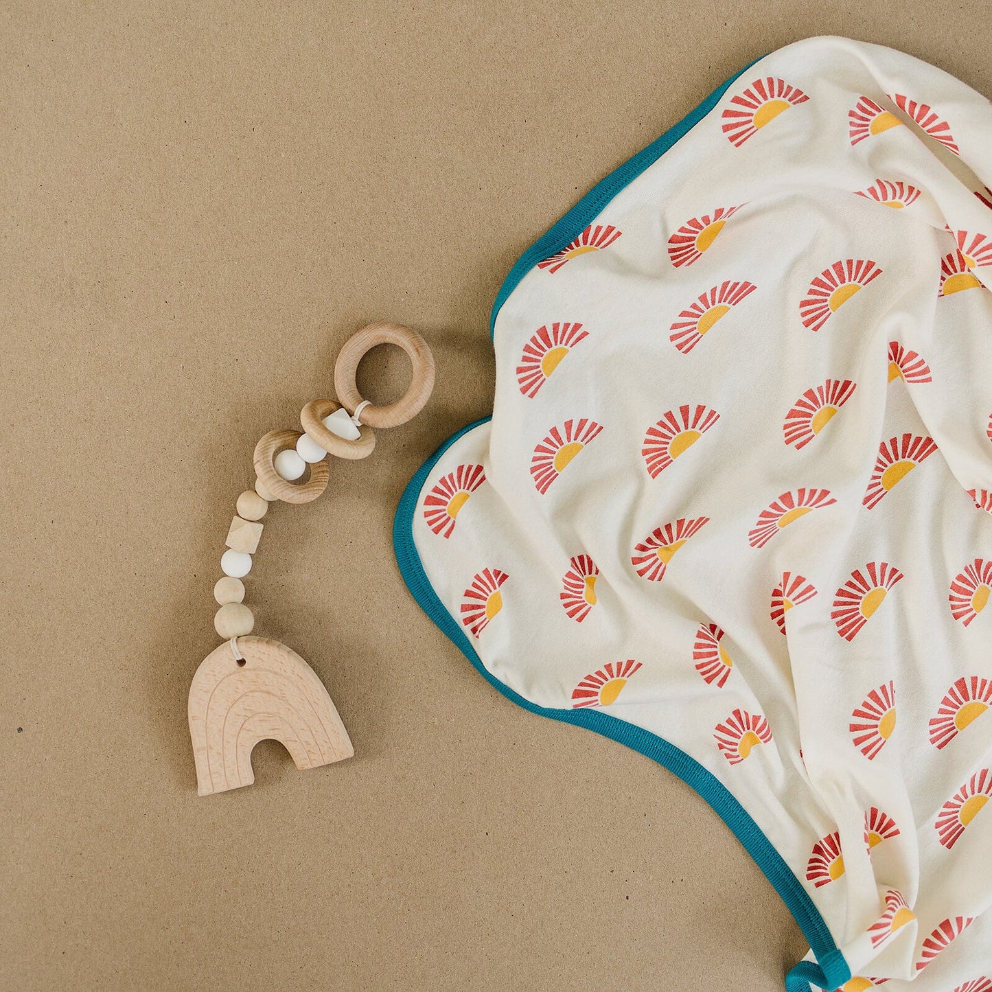 GOTS Certified Organic Cotton Baby Blanket - Sunrise