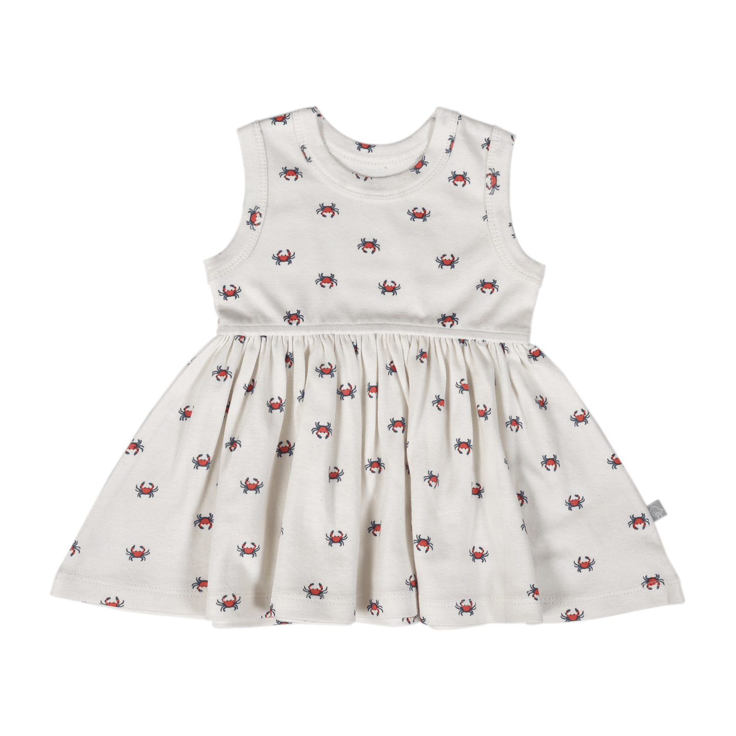 Organic Tank Twirl Dress - Crab