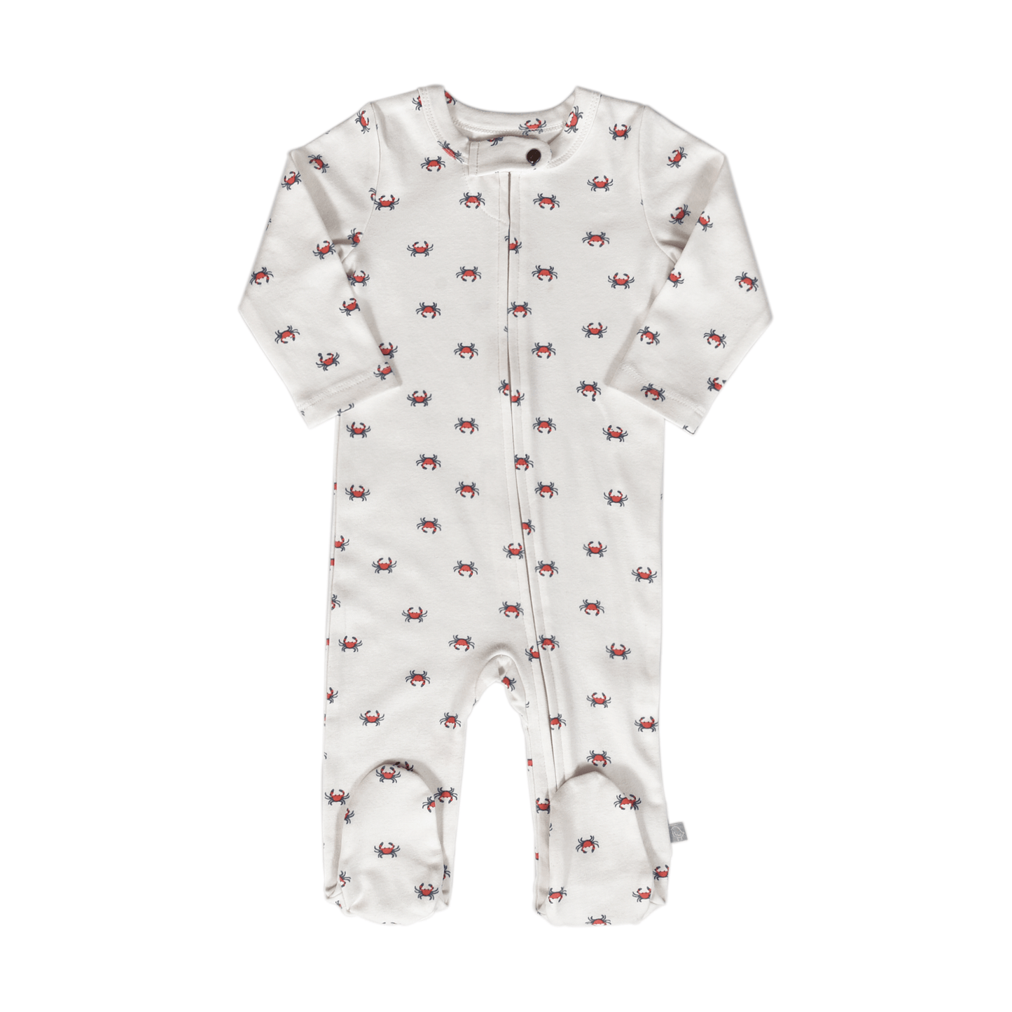 Organic Baby Footie - Crab