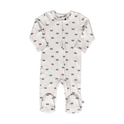 Organic Baby Footie - Crab