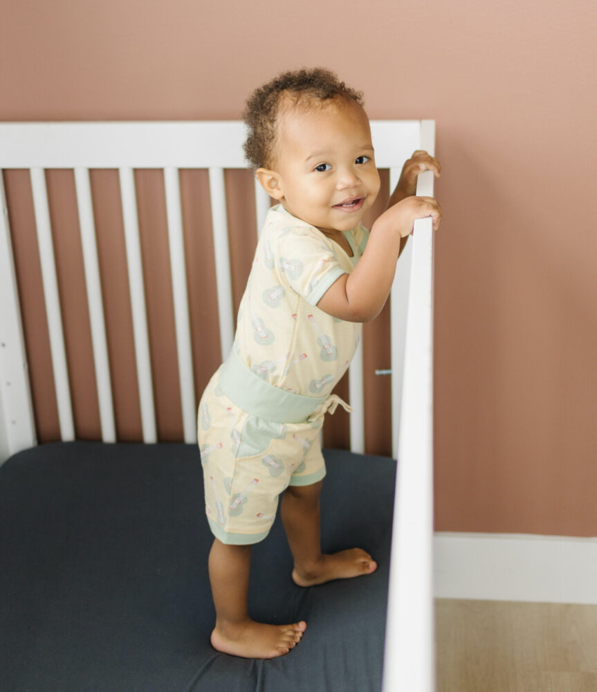 Organic Cotton Baby Shorts - Ukulele