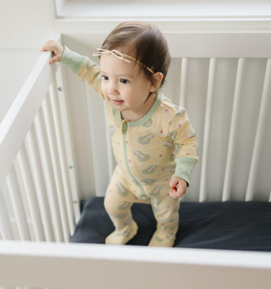 Organic Cotton Zip Footed Sleeper - Ukulele